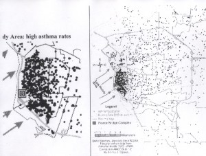 High asthma rate study area