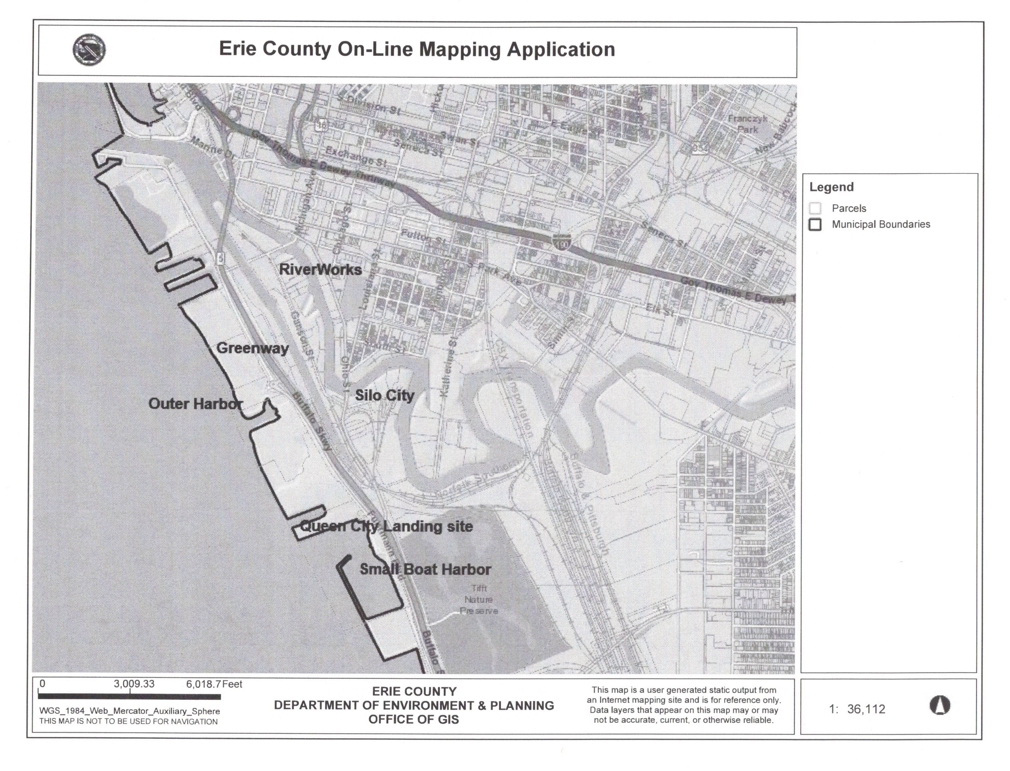 Map - scan of Silo City vicinity