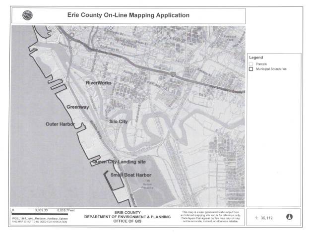 Map - scan of Silo City vicinity