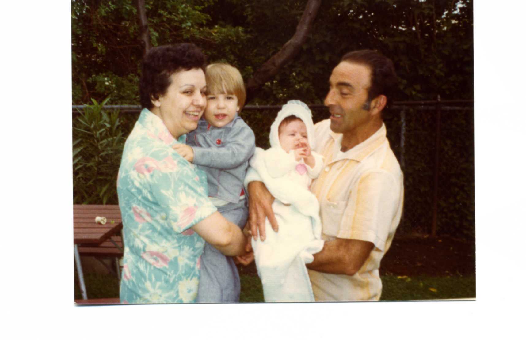 72 - Nana &amp; Papa with Blake and Kara 1976