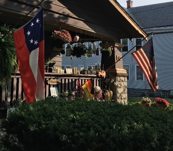 Betsy Ross at 40 Indian Church detail