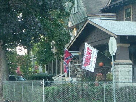 Trump flag at 40 Indian Church