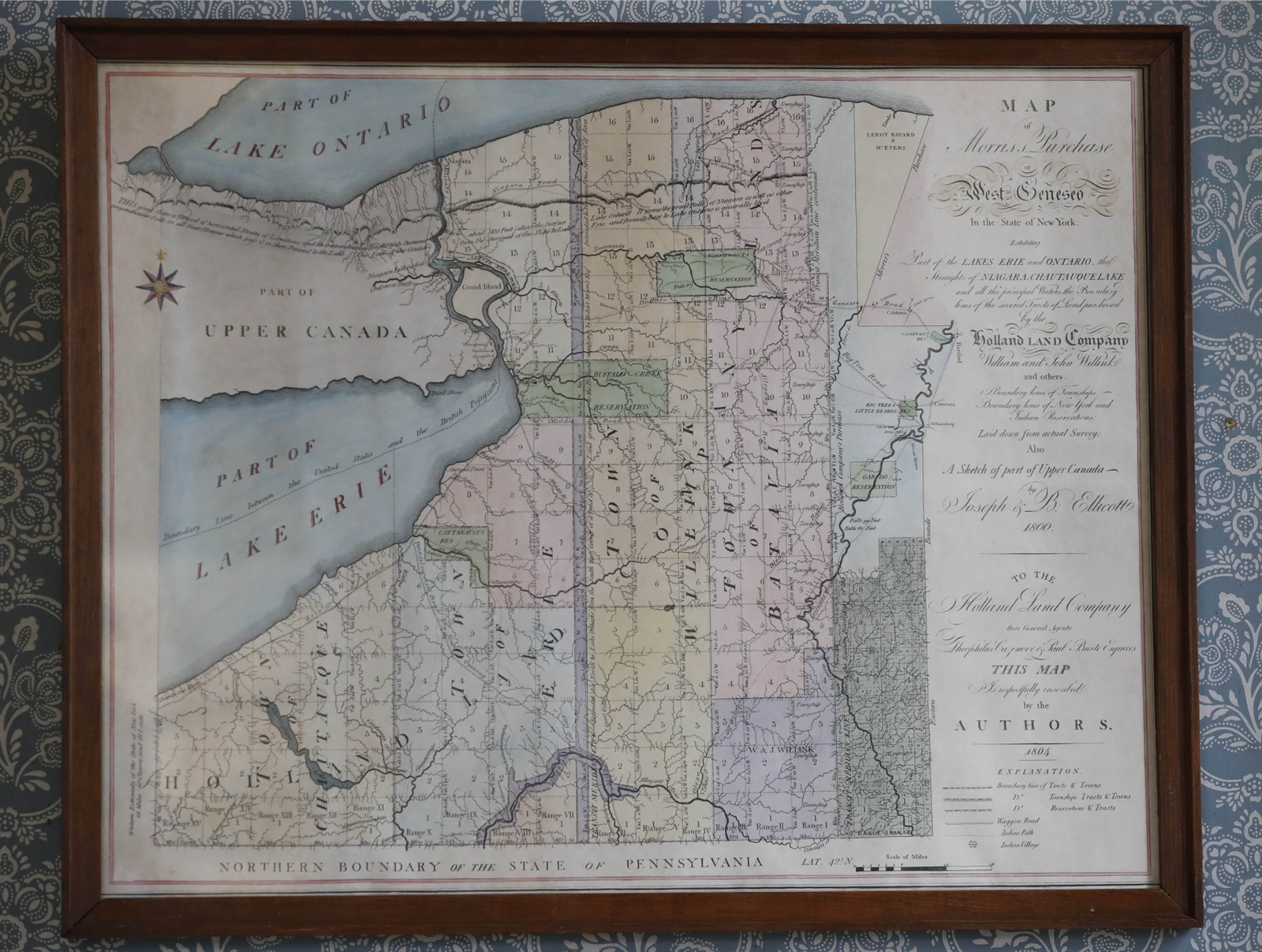 Map from 1797 showing reservation land