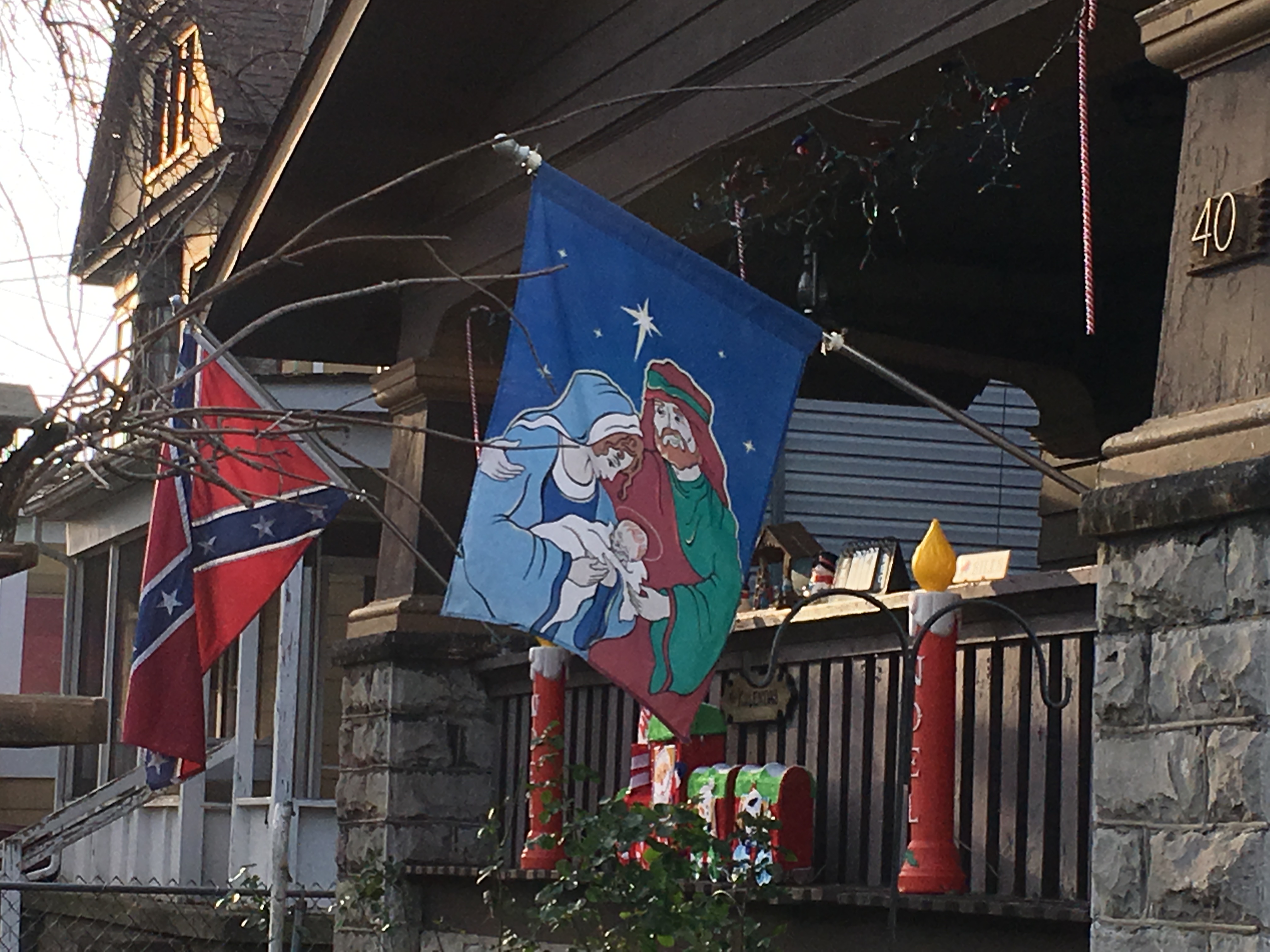 Confederate flag and Christmas